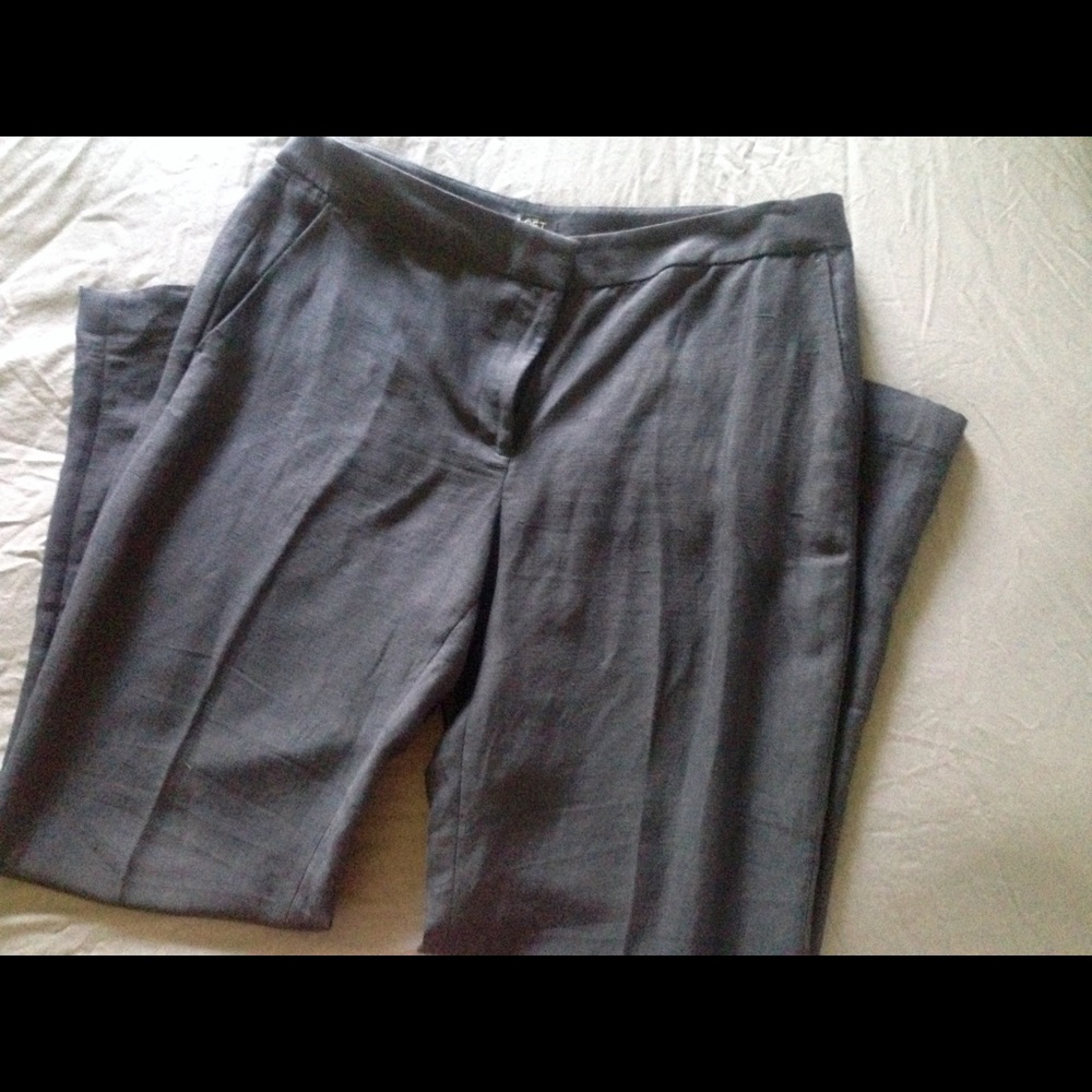 LOFT Linen Pants Size 12  Marissa Black